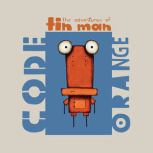 Code Orange Blue - AS Colour Kids Supply Hoodie Design