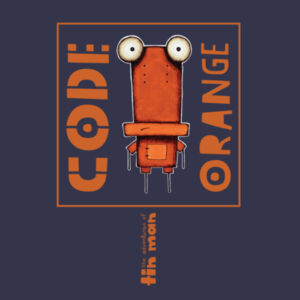 Code Orange Orange - AS Colour Kids Supply Hoodie Design