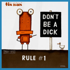 Don't Be A Dick - AS Colour Mens Staple T shirt Design