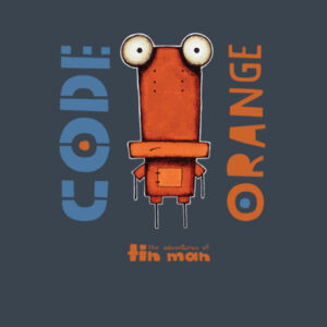 Code Orange Mixed - AS Colour Mens Stencil Hoodie Design