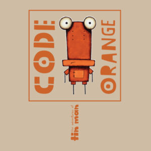 Code Orange Orange - AS Colour Womens Stencil Hoodie Design