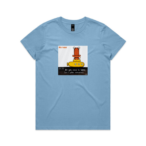 All You Need Is Love - AS Colour Womens Maple Tee Thumbnail