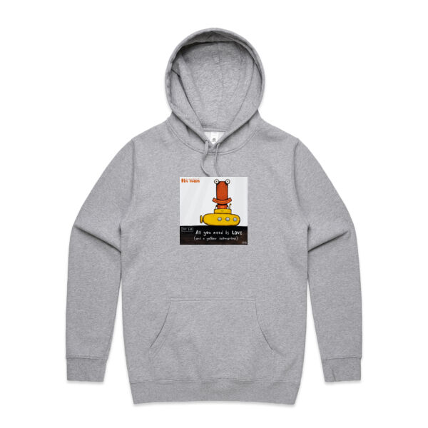 All You Need Is Love - AS Colour Mens Stencil Hoodie Thumbnail