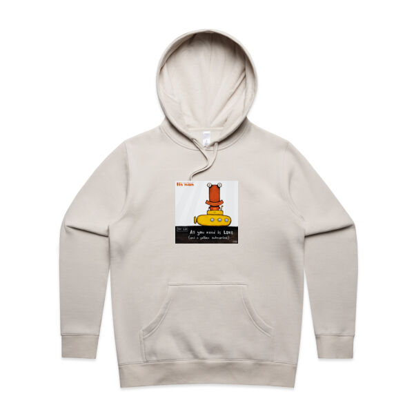 All You Need Is Love - AS Colour Womens Stencil Hoodie Thumbnail