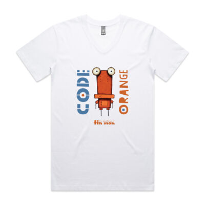 Code Orange Mixed - AS Colour Mens Staple V Neck T shirt Thumbnail