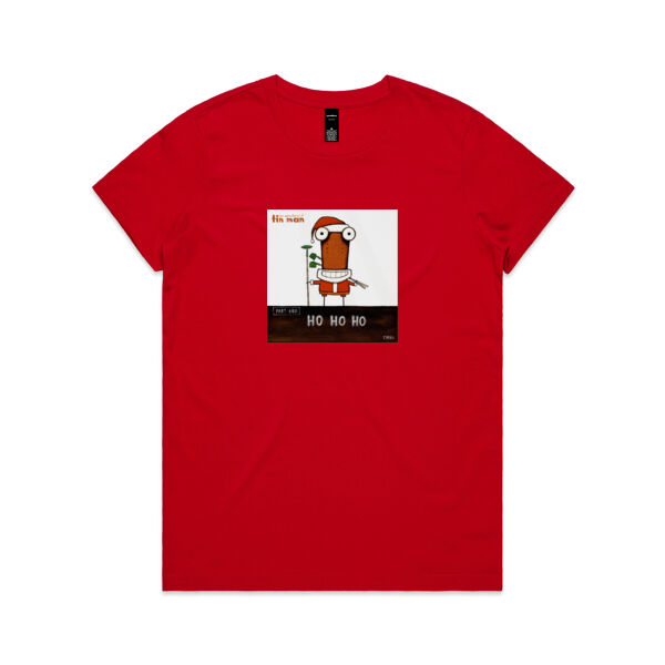 Ho Ho Ho - AS Colour Womens Maple Tee Thumbnail