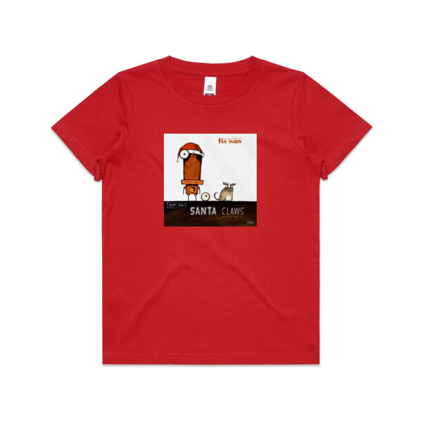 Santa Claws - AS Colour Kids Youth T shirt Thumbnail