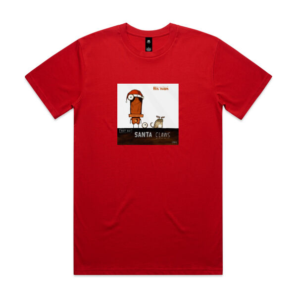 Santa Claws - AS Colour Mens Staple T shirt Thumbnail